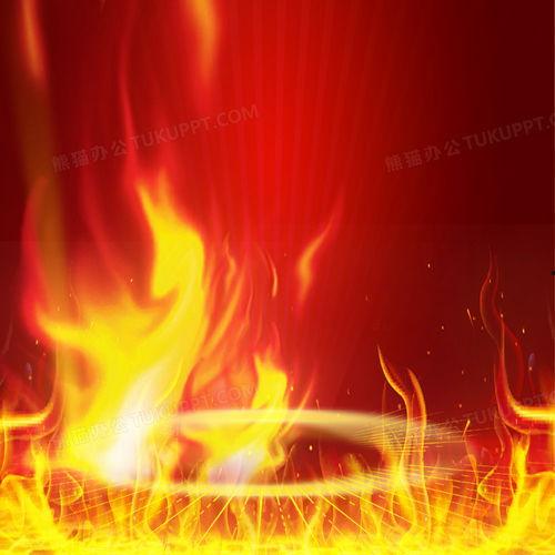 红色火焰背景,红色火焰下的时代篇章
